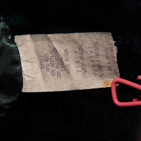 Vintage Braetan Wool Blend Boxy Blazer Coatigan Size L Striped Southwestern - Picture 9 of 9